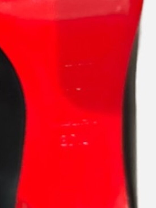 Christian Louboutin Belle Leather Red-Sole Ankle Booties Black Classic - Picture 8 of 9